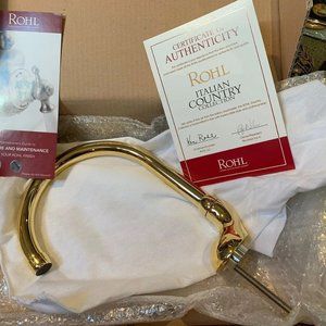 New Large Boxed Rohl Country Bath Vocca Spout - Inca Brass - C2507IB Gold Tone!